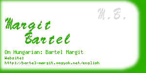 margit bartel business card